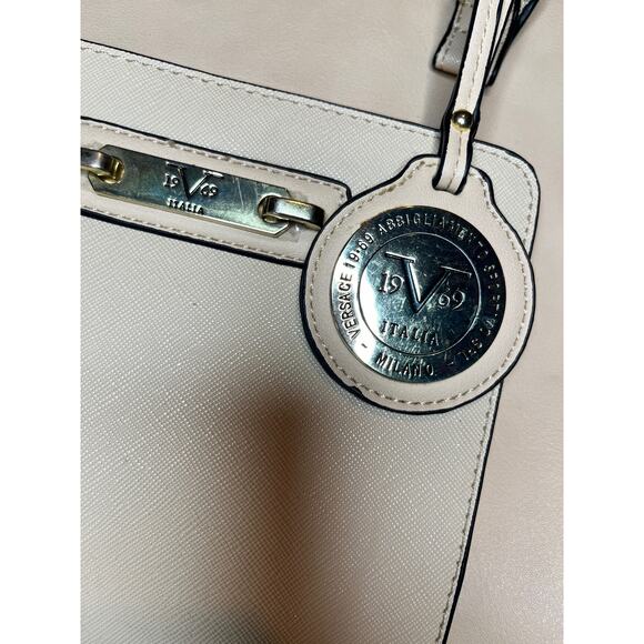 Versace Beige 19.69 Abbigliamento Sportivo Leather Handbag - Picture 2 of 12